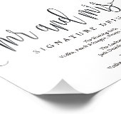 Unterschrift für Hochzeitstifte Wählen Sie Ihre Gr Fotodruck (Ecke)