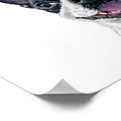 Unterschrift für Hunde Trinkzeichen Poster (Ecke)