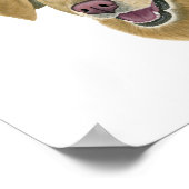 Unterschrift für Hunde Trinkzeichen Poster (Ecke)