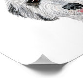 Unterschrift für Hunde Trinkzeichen Poster (Ecke)