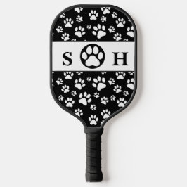 Unterschrift für Schwarzweiß-Paws Pickleball Schläger