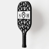 Unterschrift für Schwarzweiß-Paws Pickleball Schläger (Links)