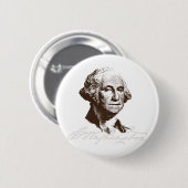 Unterschrift George Washington Button (Vorne & Hinten)
