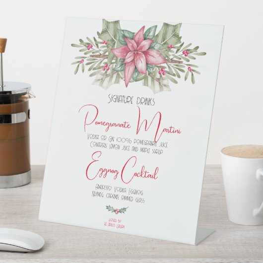 Unterschrift Getränke Sockelschild (In Situ)