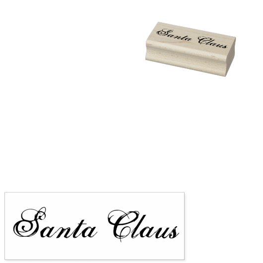 Unterschrift Handgeschriebenes Skript Weihnachtsma Gummistempel (Stempel)