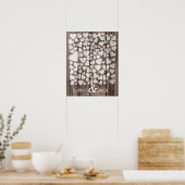 Unterschrift Hochzeitsbuchherzen signieren Holz Poster (Küche)