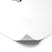 Unterschrift Hochzeitsgast-Gästebuch in unendliche Poster (Ecke)