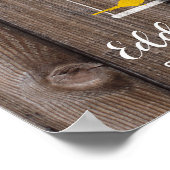 Unterschrift Hochzeitsgast-Gästebuch Poster (Ecke)