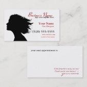 Unterschrift im Rot Terminkarte (Vorne/Hinten)