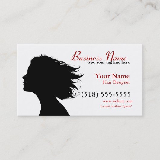 Unterschrift im Rot Terminkarte (Vorderseite)