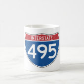 Unterschrift Interstate 495 Kaffeetasse (Mittel)