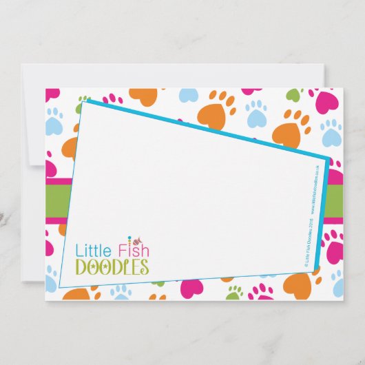 Unterschrift: Lech 12,7 cm x 17,8 cm, Standardweiß Einladung (Rückseite)