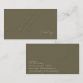 Unterschrift M Visitenkarte (Vorne/Hinten)