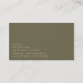 Unterschrift M Visitenkarte (Rückseite)