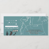 Unterschrift: Matte 4" x 9,25", Standard-Weißenvel Einladung (Rückseite)