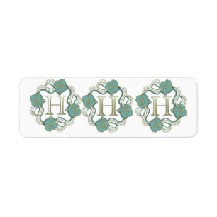 Unterschrift mit dem Buchstaben h, schlagen Sie mi