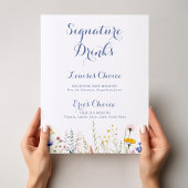 Unterschrift moderner mehrfarbiger Wildblume Geträ Poster