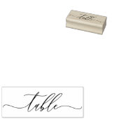 Unterschrift-Script Einfache Sitzplatz-Tabelle Gummistempel (Stempel)