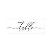 Unterschrift-Script Einfache Sitzplatz-Tabelle Gummistempel (Prägung)