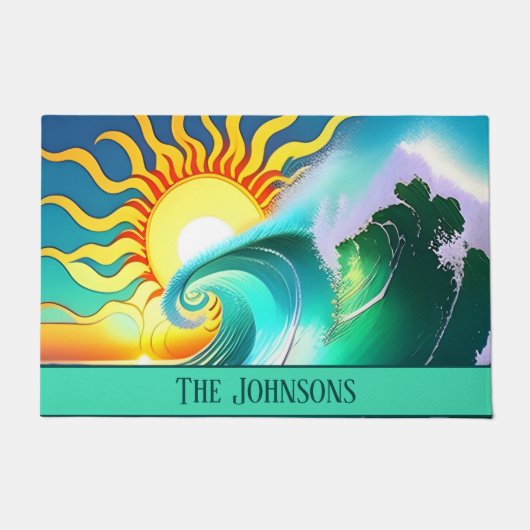 Unterschrift Sun und Surf Fußmatte (Vorderseite)