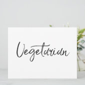 Unterschrift "Vegetarian" | Stilvolle Handschrift (Stehend Vorderseite)