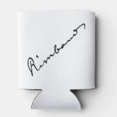 Unterschrift von Arthur Rimbaud Dosenkühler (Rückseite)