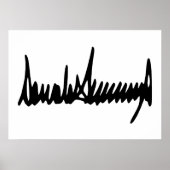 Unterschrift von Donald Trump-Autograph Poster (Vorne)