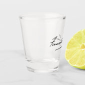 Unterschrift von Fernando Pessoa Schnapsglas (Links)