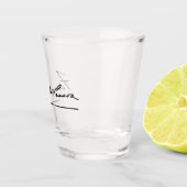 Unterschrift von Fernando Pessoa Schnapsglas (Rechts)
