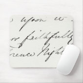 Unterschrift von Florence Nightingale Mousepad (Mit Mouse)
