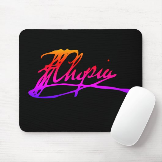 Unterschrift von Frédéric Chopin Mousepad (Mit Mouse)