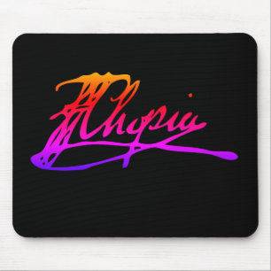 Unterschrift von Frédéric Chopin Mousepad