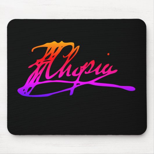 Unterschrift von Frédéric Chopin Mousepad (Vorne)