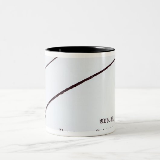 Unterschrift von Frederick das große Zweifarbige Tasse (Mittel)