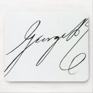 Unterschrift von George IV Mousepad