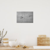 Unterschrift von Jean-Baptiste Greuze Poster (Küche)