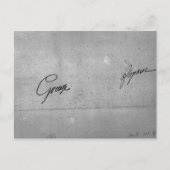 Unterschrift von Jean-Baptiste Greuze Postkarte (Vorderseite)