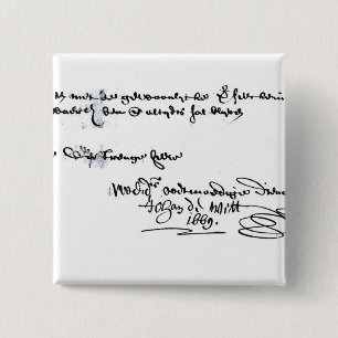 Unterschrift von Johan de Witt Button