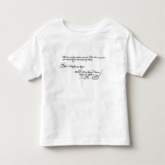 Unterschrift von Johan de Witt Kleinkind T-shirt (Vorderseite)