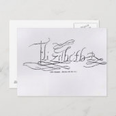 Unterschrift von Königin Elizabeth I. Postkarte (Vorne/Hinten)