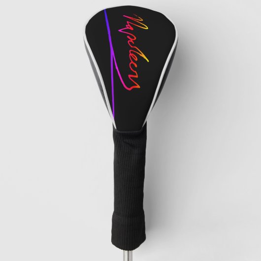 Unterschrift von Neon Napoleon Golf Headcover (Vorderseite)