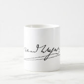 Unterschrift von Richard Wagner Kaffeetasse (Mittel)