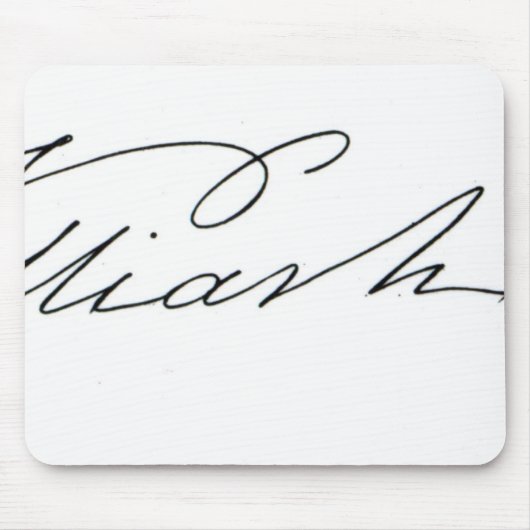 Unterschrift von William IV, 1831 Mousepad (Vorne)