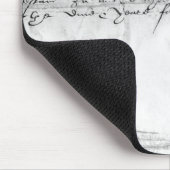 Unterschrift von William Shakespeare, 1616 Mousepad (Ecke)