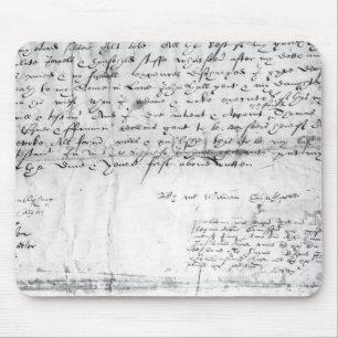 Unterschrift von William Shakespeare, 1616 Mousepad