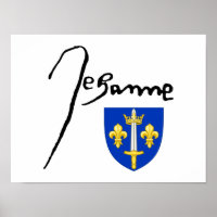 Unterschrift/Wappen von Jeanne d'Arc
