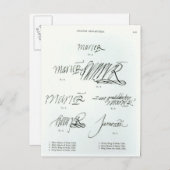 Unterschriften der Mary Queen of Schotten Postkarte (Vorne/Hinten)