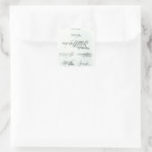 Unterschriften der Mary Queen of Schotten Quadratischer Aufkleber (Tasche)