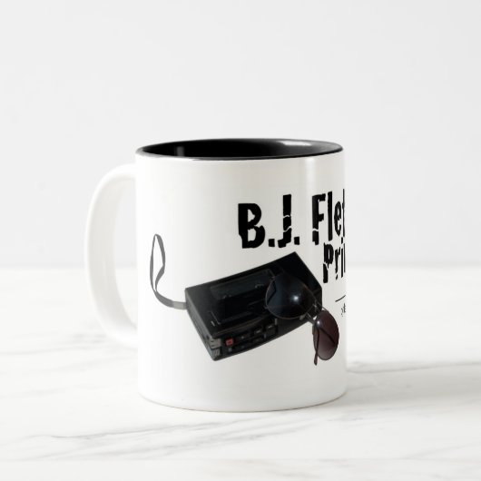 Unterschriften-Kaffee-Tasse Zweifarbige Tasse (Vorderseite Links)