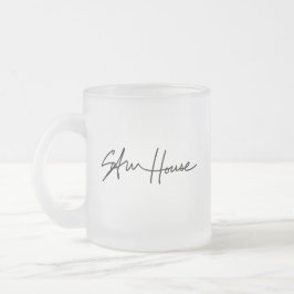 Unterschriften-mattierte Tasse